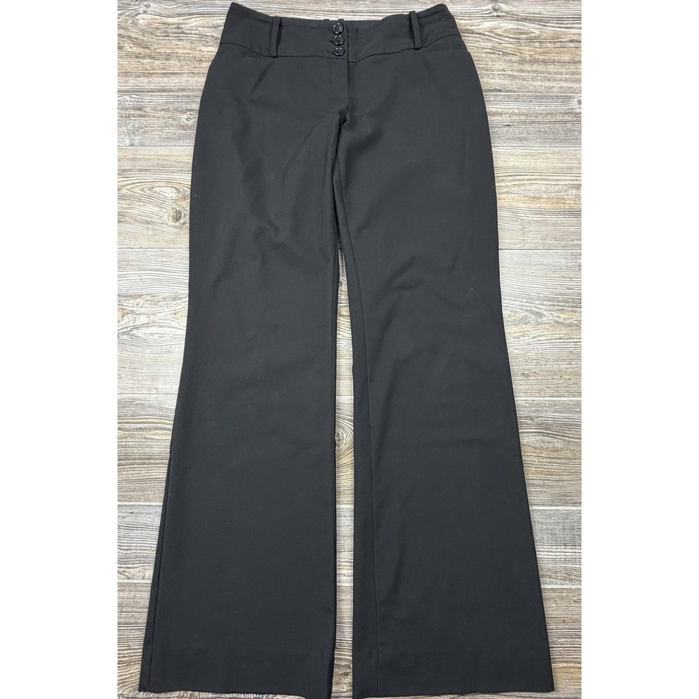 The Limited Womens Lexie Fit Dress Pants 4R Black Trousers Career Officecore